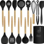 Premium Kitchen Spoon Set with Stand
